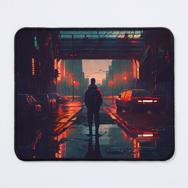 Item preview, Lonely Rainy Night in Cyberpunk City #5 designed and sold by Artistic Pandas.