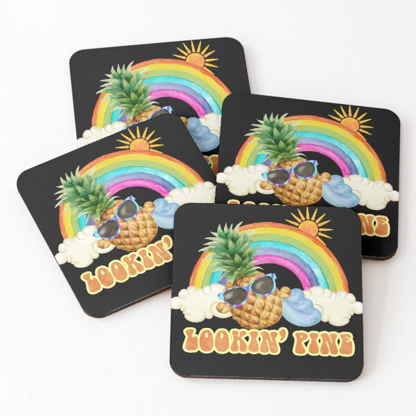 Item preview, Looking Pine - Funny Pineapple pun designed and sold by KawaiiFoodArt.