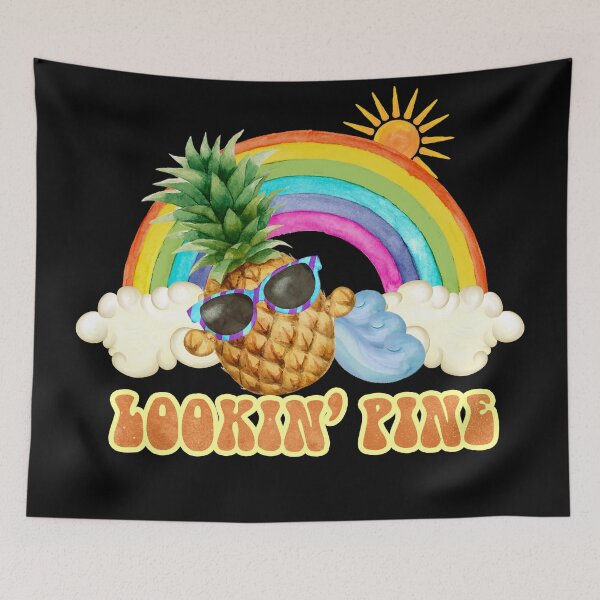 Item preview, Looking Pine - Funny Pineapple pun designed and sold by KawaiiFoodArt.