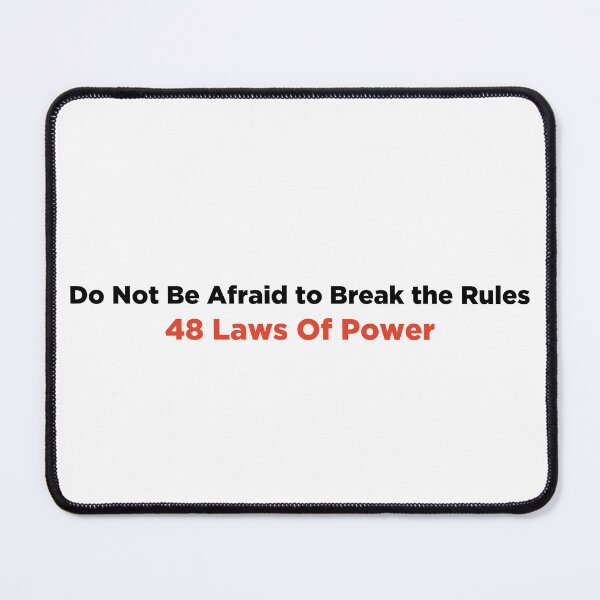 Item preview, Do Not Be Afraid To Break The Rules 48 Laws of Power designed and sold by PeterPrv.
