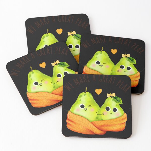 Item preview, We Make A Great Pear - Funny Pear Pun designed and sold by KawaiiFoodArt.