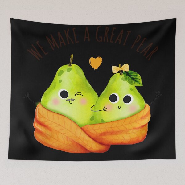 Item preview, We Make A Great Pear - Funny Pear Pun designed and sold by KawaiiFoodArt.