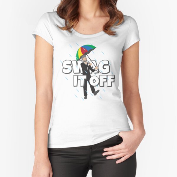 Swag It Off Fitted Scoop T-Shirt