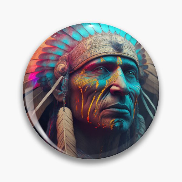Item preview, Indigenous North American Shaman - The Chief designed and sold by AdamesArtStudio.