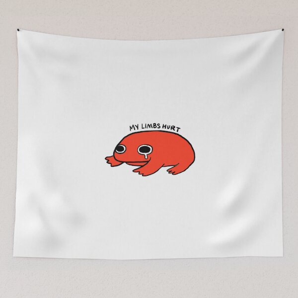 Item preview, My Limbs Hurt | Cute Vibrant Red Frog designed and sold by iristocat.