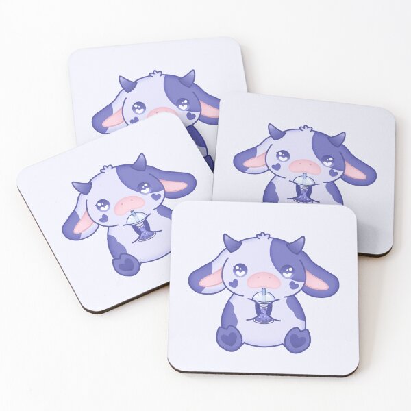 Aperçu de l'œuvre Vache Boba aux bleuets créée et vendue par Honeysideup.