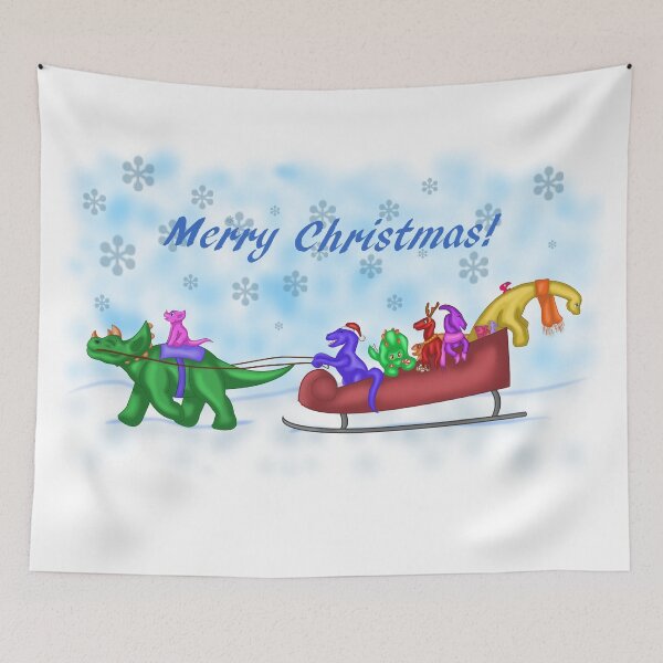 Item preview, Dinosaur Sleigh Ride designed and sold by TheKohakuDragon.