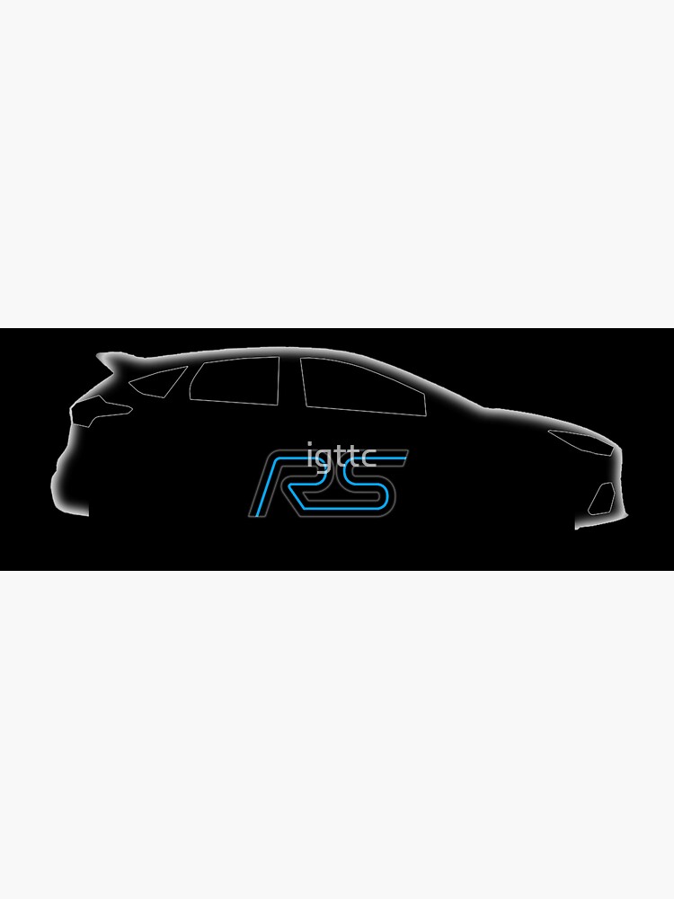Ford Focus RS mk3 2.3 Ecoboost white Sticker for Sale by igttc
