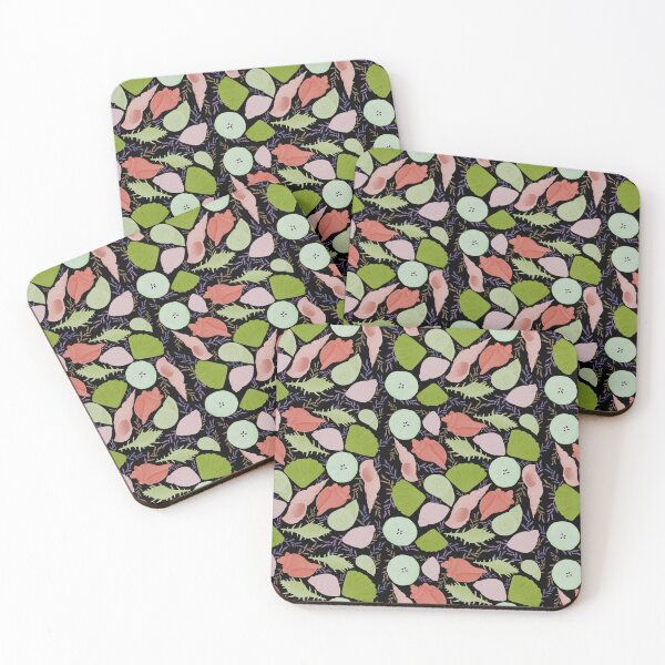 Item preview, Green and Pink Seashells designed and sold by maddydoodlesoup.