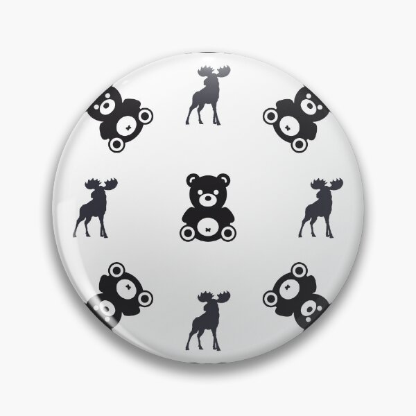 Item preview, Bear & Moose Pattern designed and sold by LifeNonchalant.