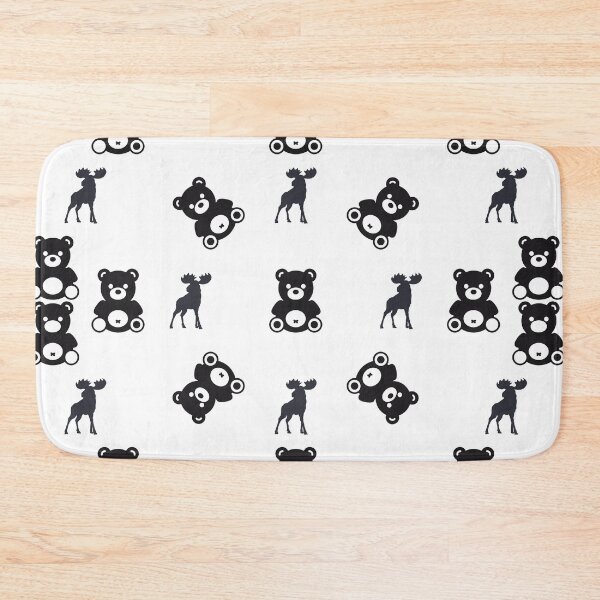 Item preview, Bear & Moose Pattern designed and sold by LifeNonchalant.