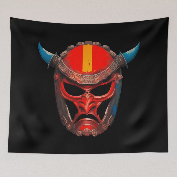 Item preview, The Shadow of the Demon Mask designed and sold by elcarnero.
