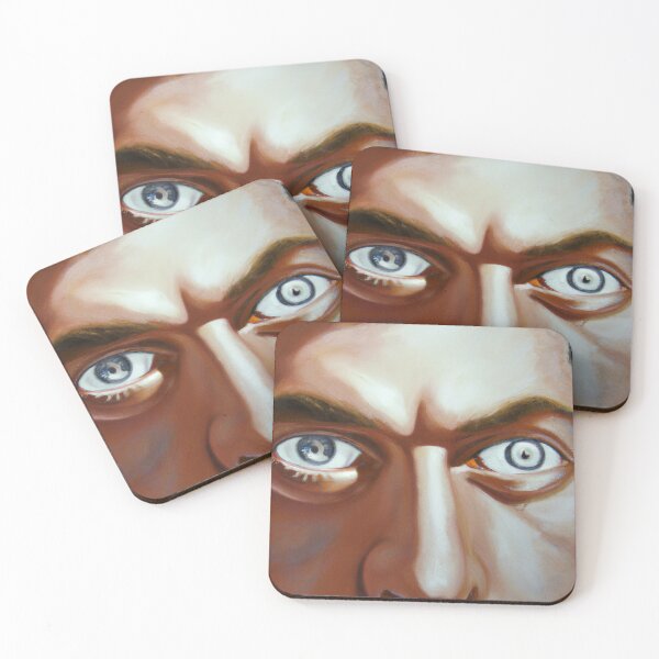 Item preview, Portrait Of A Man Staring Intensely designed and sold by ArtfulStoriesIG.
