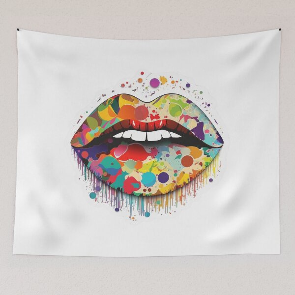 Item preview, Aquarela Colorful Sassy Lips designed and sold by pedrogag.