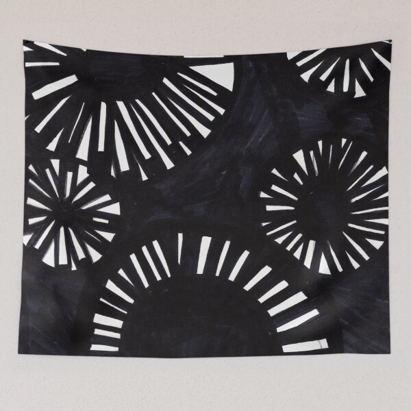 Item preview, Abstract Black And White Fireworks designed and sold by JPArtShop1.