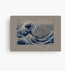 Hokusai Meets Fibonacci Canvas Print