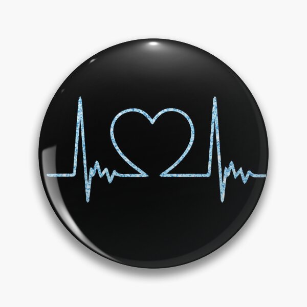 Item preview, blue glitter heart rhythm  designed and sold by orchidgd.