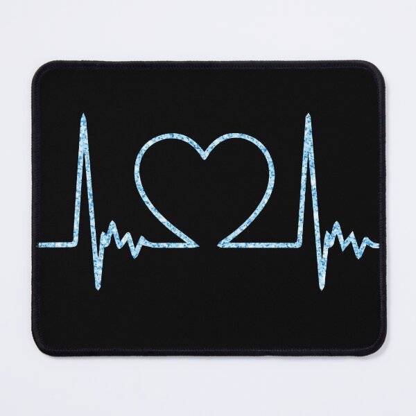 Item preview, blue glitter heart rhythm  designed and sold by orchidgd.