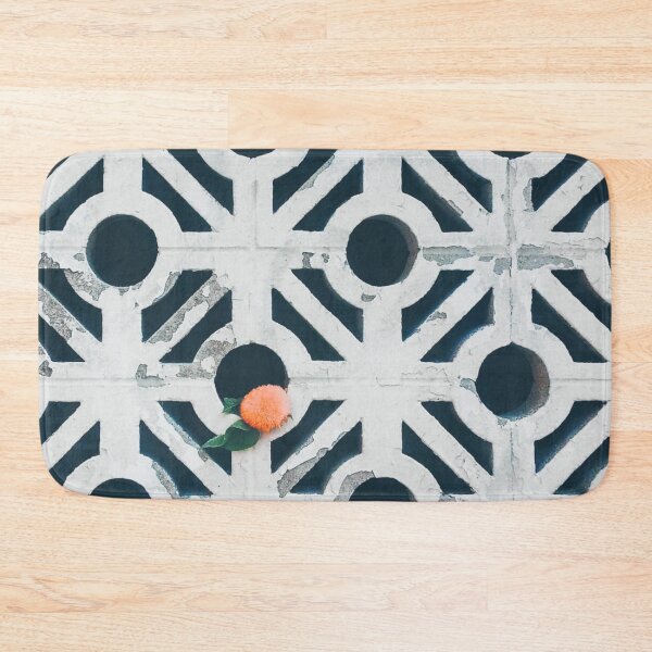 Item preview, Breeze Blocks Wall with Flower | Travel Architecture Photography designed and sold by Jacqueline Elise.