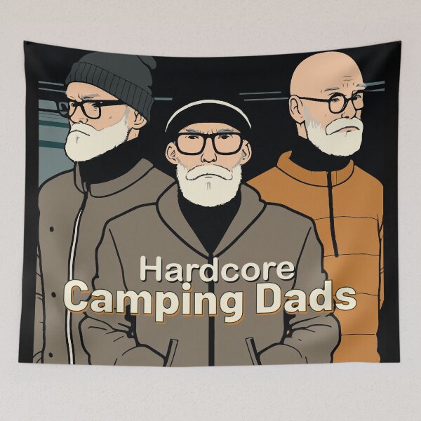 Item preview, Hardcore Camping Dads  designed and sold by Tanis-Tweedale.