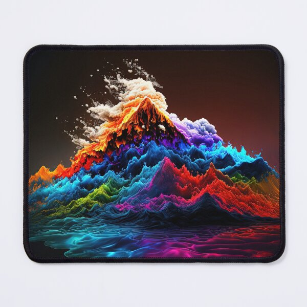 Item preview, Colorful mountain range designed and sold by MoreThanPosters.