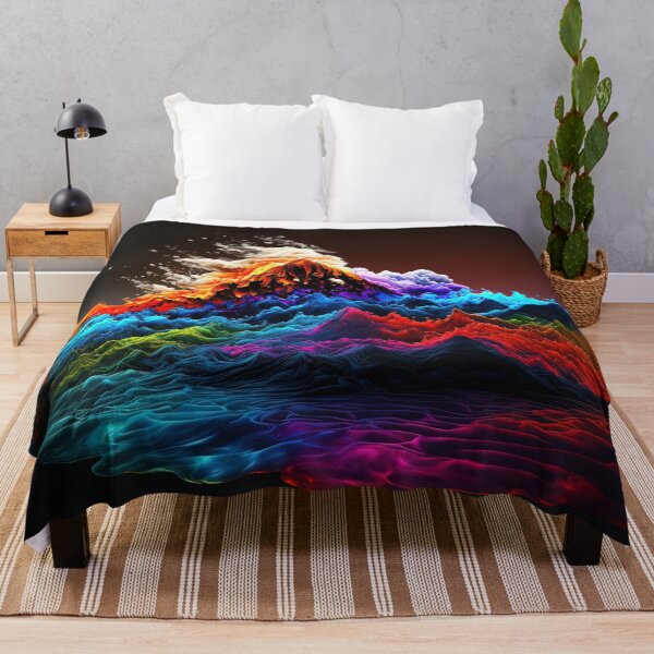 Item preview, Colorful mountain range designed and sold by MoreThanPosters.