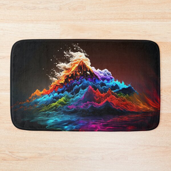 Item preview, Colorful mountain range designed and sold by MoreThanPosters.