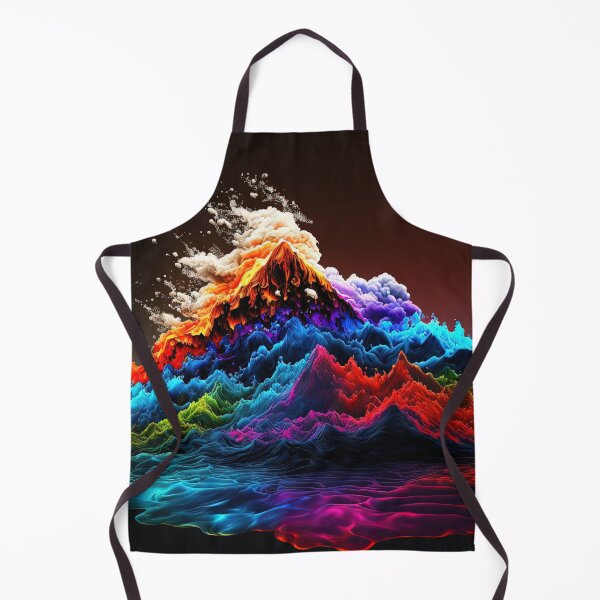 Item preview, Colorful mountain range designed and sold by MoreThanPosters.
