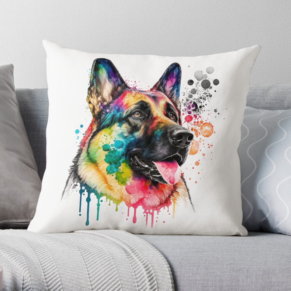 German shepherd 2024 throw pillow