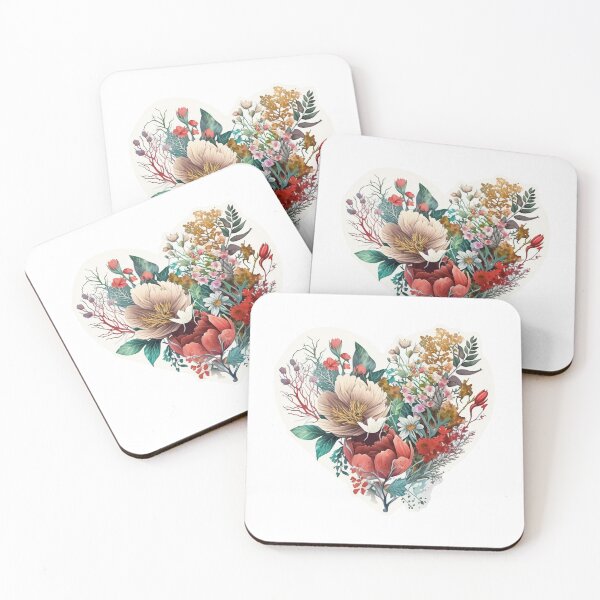 Item preview, Heart Flowers Valentines designed and sold by pedrogag.