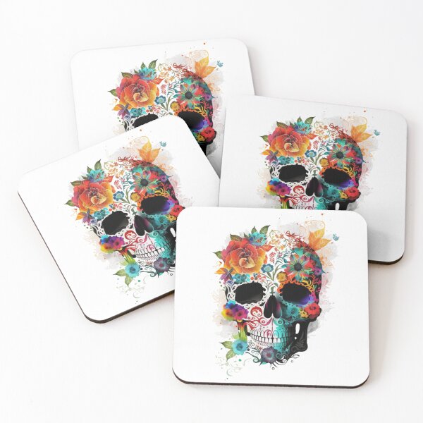 Item preview, Flower Sugar Skull Light - Floral Garden Skull  designed and sold by AniMangArt.