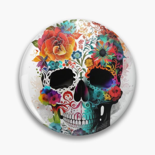 Item preview, Flower Sugar Skull Light - Floral Garden Skull  designed and sold by AniMangArt.