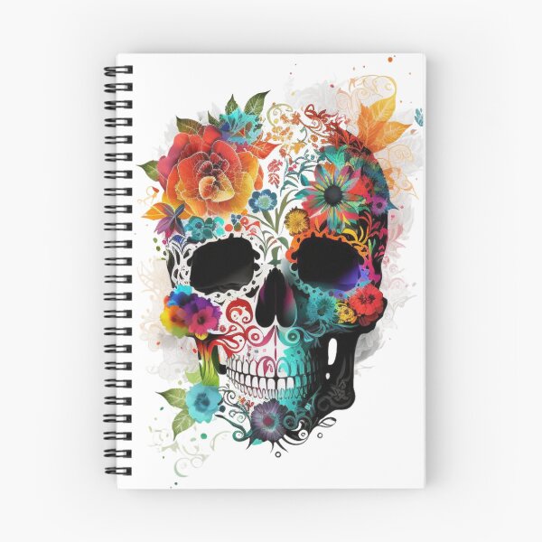 Item preview, Flower Sugar Skull Light - Floral Garden Skull  designed and sold by AniMangArt.