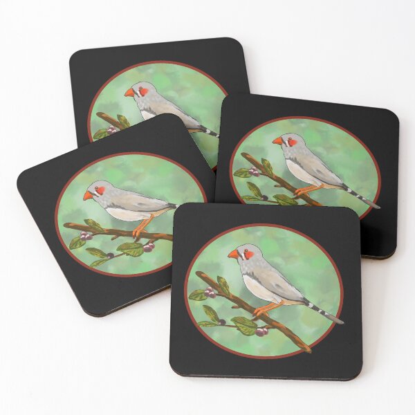 Item preview, Zebra Finch designed and sold by VerdeDoodleDuck.