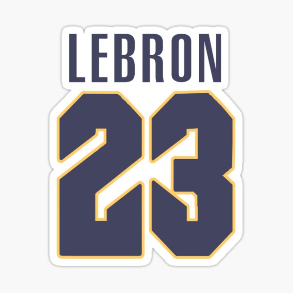 Lebron Lakers 23 Sticker for Sale by bulldog2171