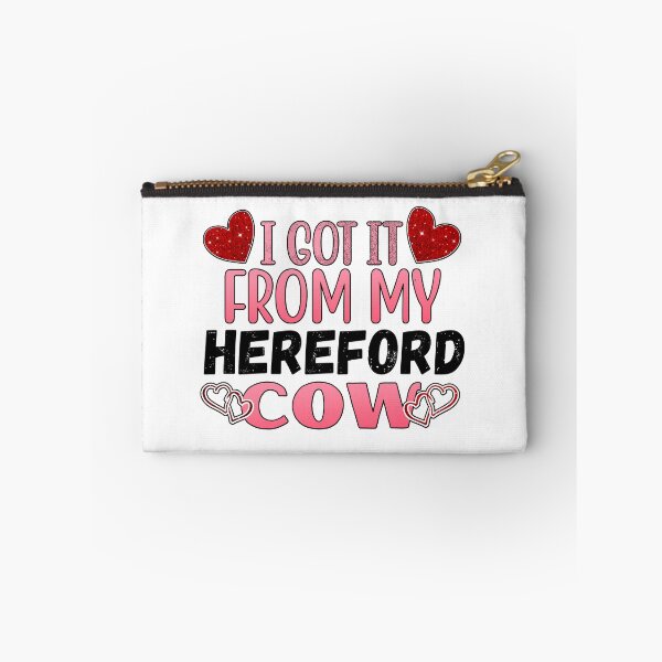 Item preview, White version of I got it from my Hereford cows Lovely Valentine hearts designed and sold by FarmsteadAcers.