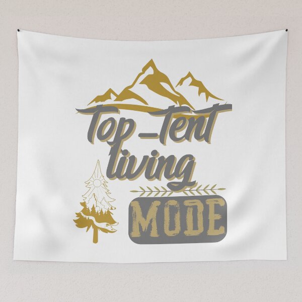 Item preview, top-tent living mode, forest river sun inside tree pine designed and sold by movie-popcorn.