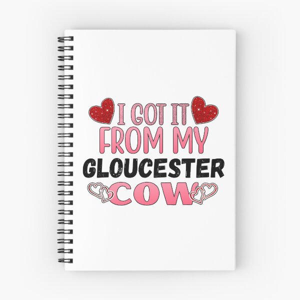 Item preview, White version of I got it from my Gloucester cows Lovely Valentine hearts designed and sold by FarmsteadAcers.