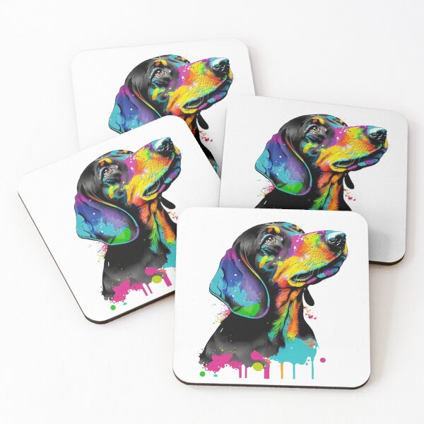 Item preview, Colorful Pop Art Dachshund for Sausage Dog Lover designed and sold by PRINTED ..