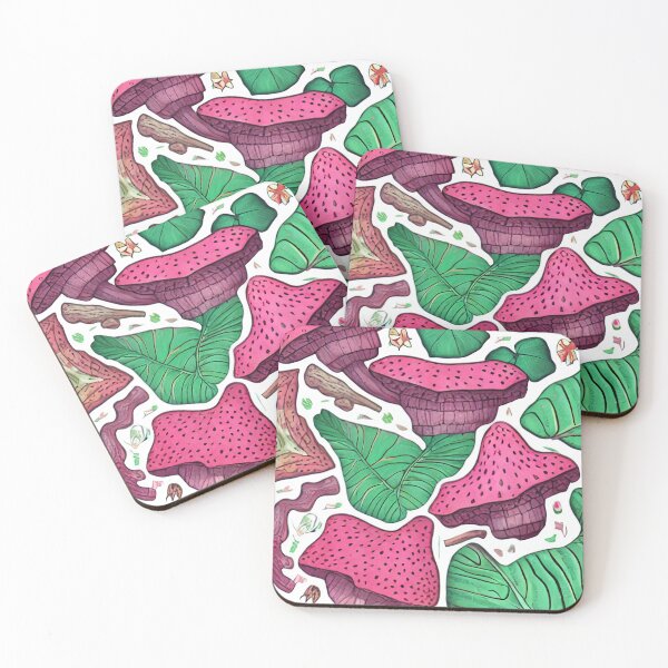 Item preview, Mushrooms and Leaves designed and sold by TheGardenArtist.