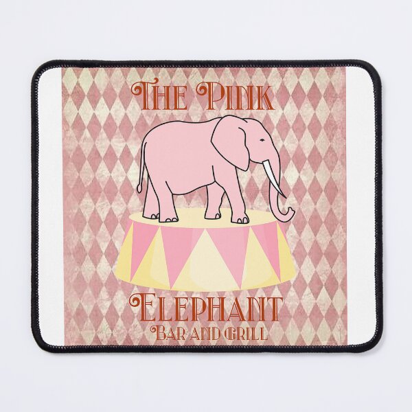 Item preview, The Pink Elephant Bar and Grill. Whimsical Logo designed and sold by SSustainable.