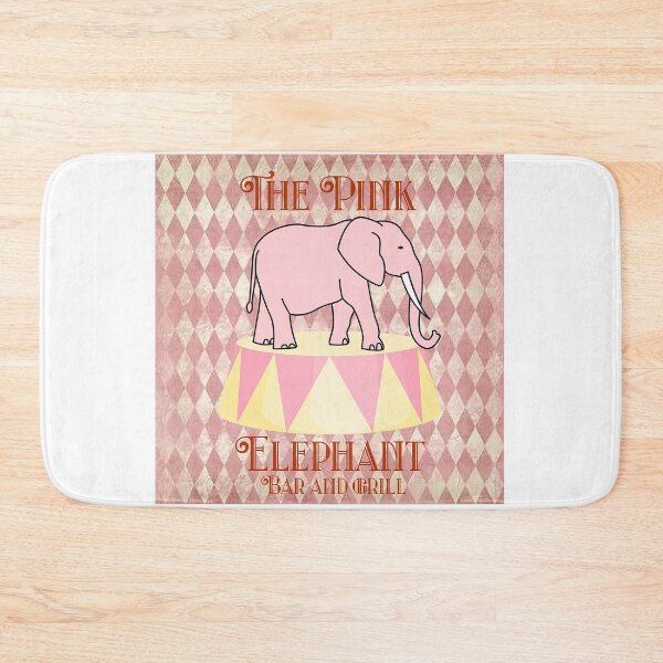 Item preview, The Pink Elephant Bar and Grill. Whimsical Logo designed and sold by SSustainable.