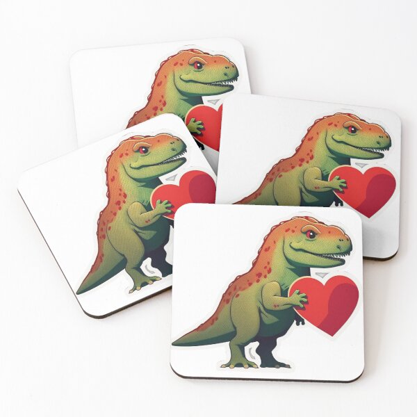 Item preview, Cute Heart Dinosaur designed and sold by pedrogag.