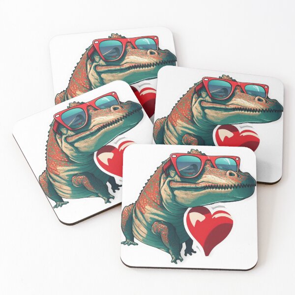 Item preview, Cute Heart Dinosaur designed and sold by pedrogag.