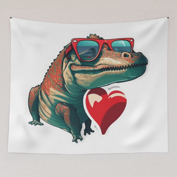 Item preview, Cute Heart Dinosaur designed and sold by pedrogag.