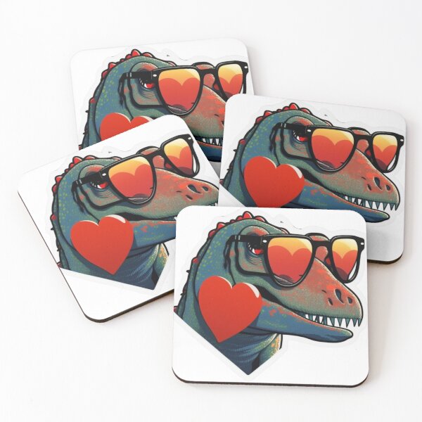 Item preview, Cute Heart Dinosaur designed and sold by pedrogag.