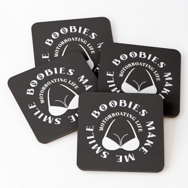 Item preview, BOOBIES Make Me Smile! Motorboating Life Funny Happy Parody Graphical Merch designed and sold by Pirate Foto.