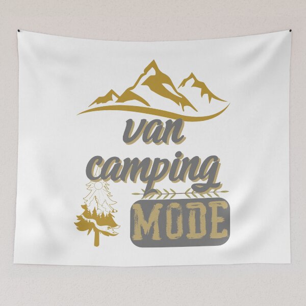 Item preview, van camping mode, forest river sun inside tree pine designed and sold by movie-popcorn.