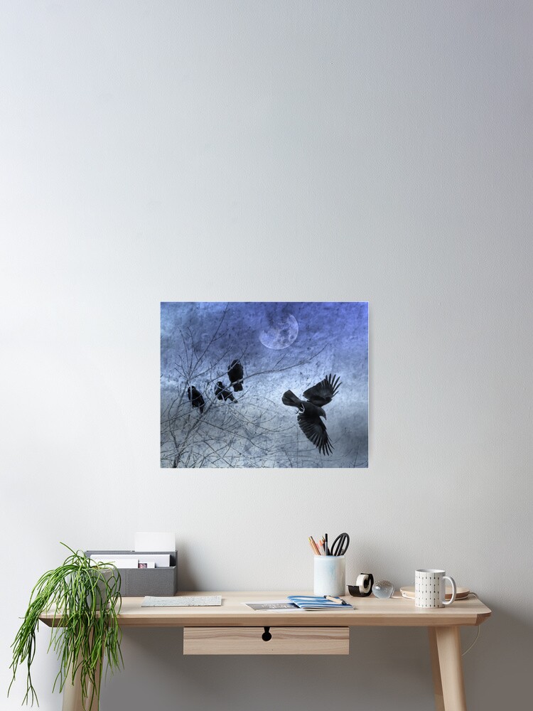 Thumbnail 2 of 3, Poster, Evening Crows designed and sold by CarolM.