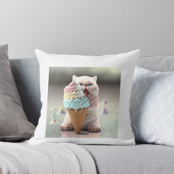 Item preview, cute cat, im just here for the free ice cream designed and sold by OTA01.